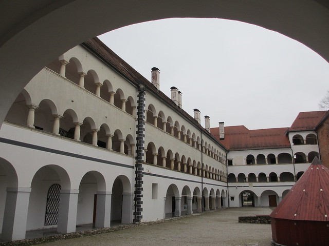 Cloister arches, Kostanjevica na Krki monastery, Slovenia