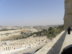 Looking north-west across the Jewish cemetery on the Mount of Olives