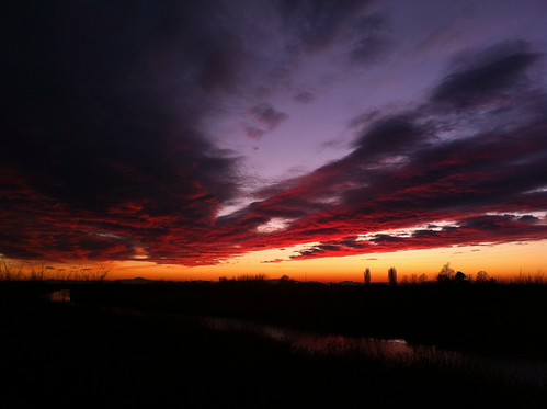 Burning sunset by Alex Turoldo, Tramonto cavo napoleonico bosco Panfilia red sky