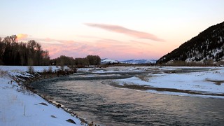 Sunset over the Snake River
