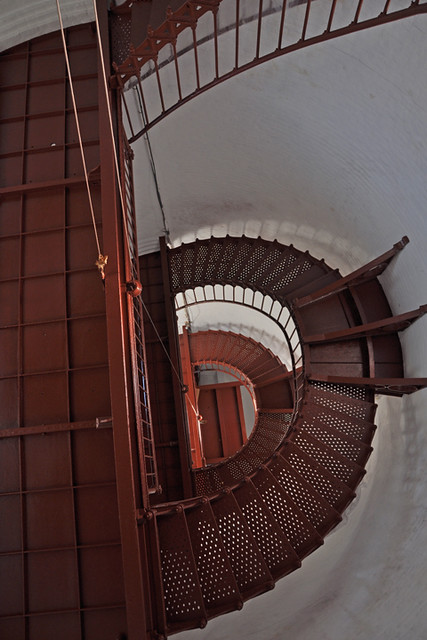 Piedras Blancas Lighthouse stairs