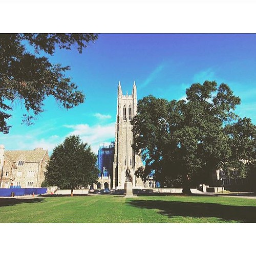 The quiet before the Class of 2019 arrives. We missed you @dukestudents! #duke2019 PC @corih117