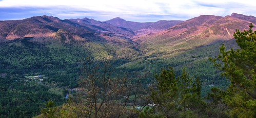 Baxter Mtn Sunrise by Robert Stone Photography, Sunrise at Baxter. Looking SW toward Mt Marcy. Big Slide at the right, Lower Wolfjaw and Gothics at