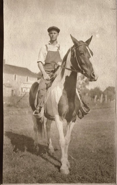 Farm youth on horse