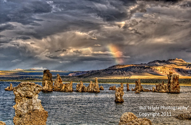 Mono Lake Lee Vining Tufa and Rainbow