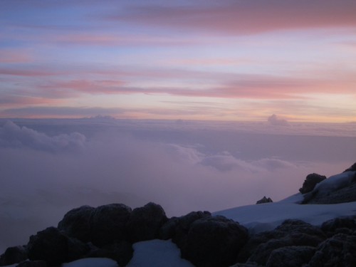 Sunrise over Clouds by fabulousfabs, Day 6: Barafu Camp to Summit, back to Barafu Camp, and on to Mweka Camp, Mt. Kilimanjaro Hike, Tanza