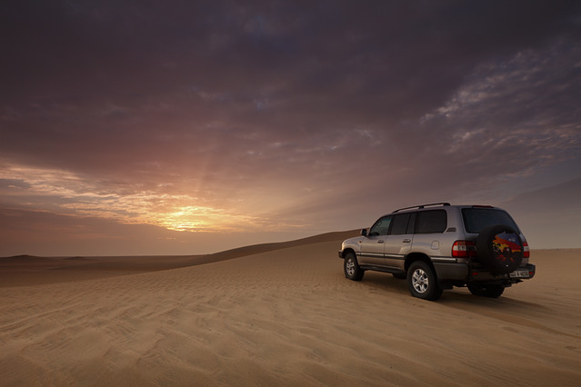 Kuwait - Rays Sunset at Alsalmi