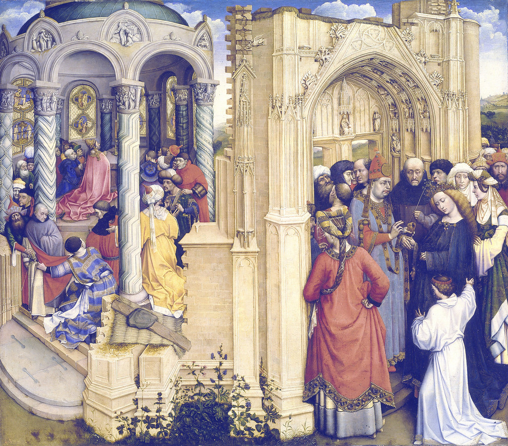 Robert Campin - The Betrothal of the Virgin (1420)