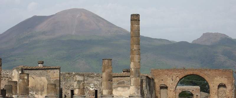 Pompei with Vesuvius