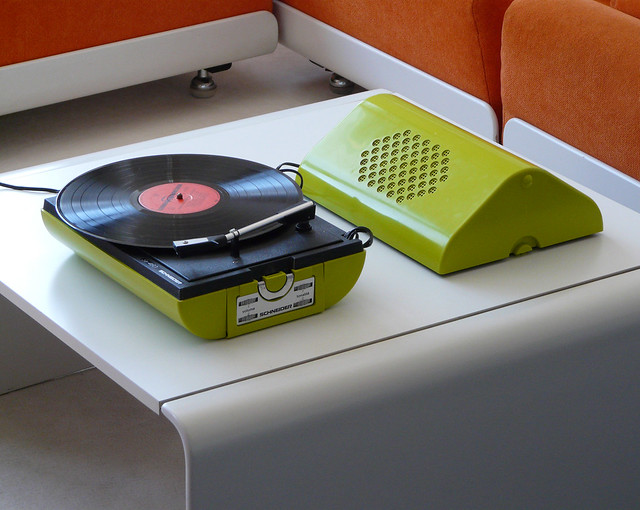 Green Schneider stereo recordplayer SE 460 …