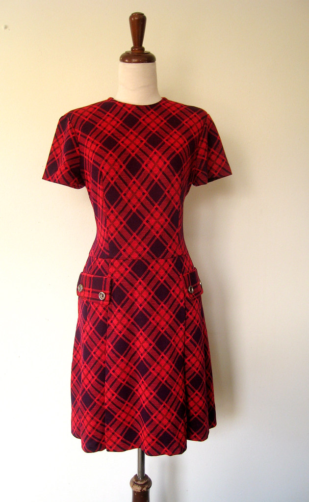 Adele Simpson Plaid Wool Pleated Dress, vintage 60s | Flickr