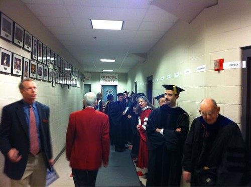 #uwgrad the stage party is lining up very promptly this commencement. http://t.co/SMu5vnav