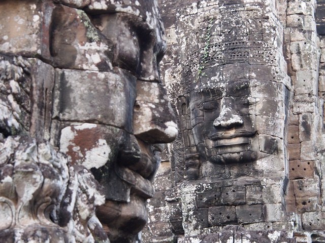 Bayon background focus (Angkor Wat, Cambodia 2011)
