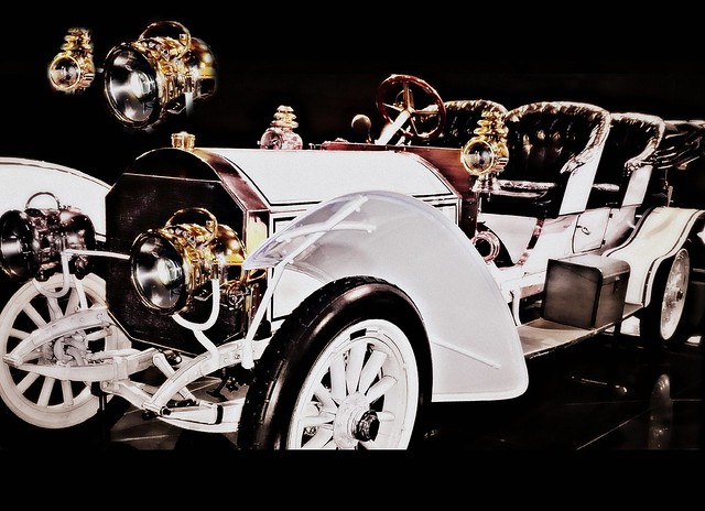 Topmodell der Jahre 1907 bis 1911 - Der Doppelphaeton DMG, Daimler Motoren Gesellschaft , DMG (1890-1926), automobile Mercedes-Benz, Daimler AG