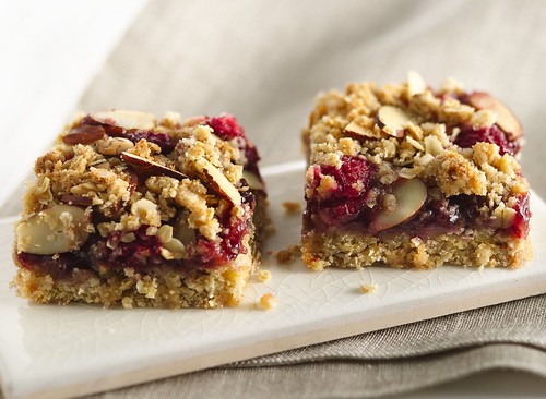 Chewy Raspberry Almond Bars Recipe | INGREDIENTS: 1 1/2 cups… | Flickr