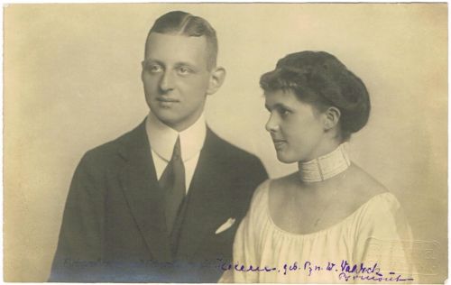 Erbprinz Nikolaus von Oldenburg mit seiner Braut Helena von Waldeck-Pyrmont