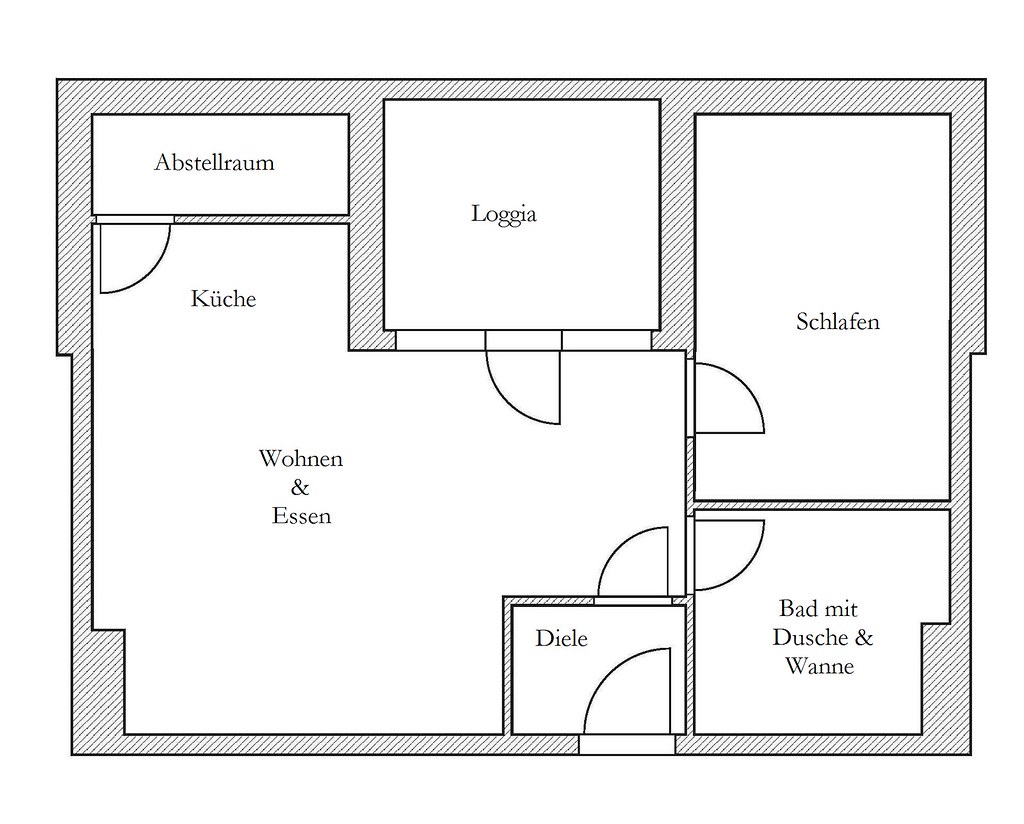 All sizes | Grundriss der 2-Zimmer-Wohnung in Erftstadt/Lechenich