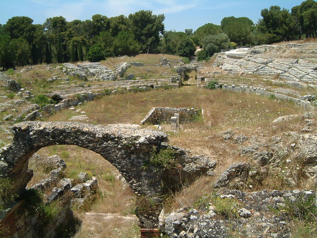 Roman amphitheatre, Siracusa, Sicily