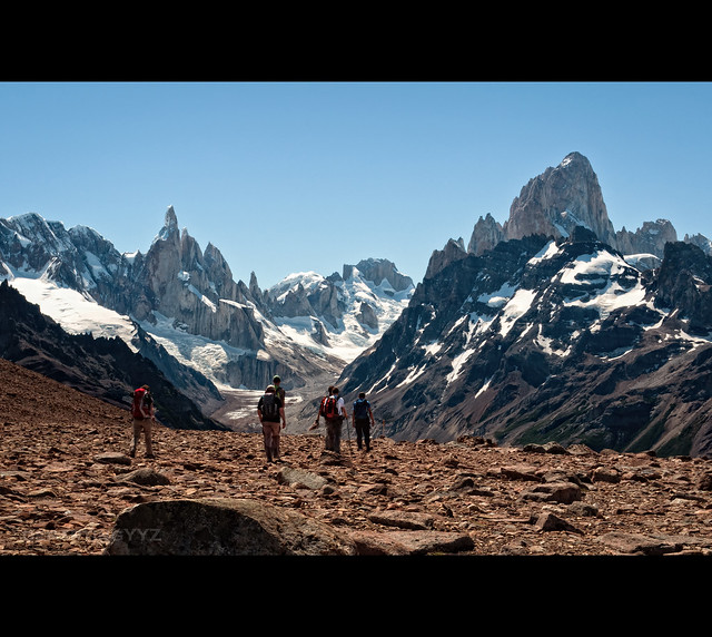 The view towards the Fitz Roy and Torre
