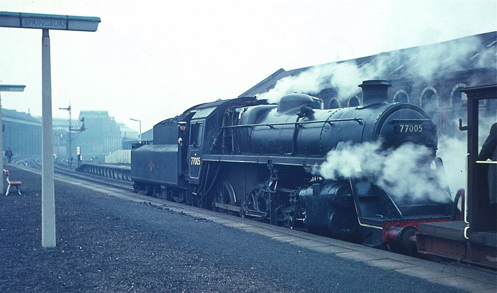 77005 Springburn Stn. 8.4.66 | George Woods | Flickr