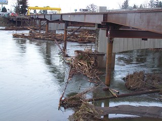 Wood debris Sandy River 2012 | After the heavy rains the las… | Flickr