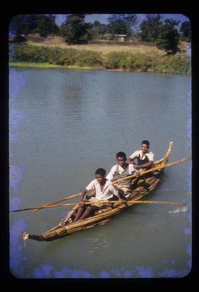 African Reed Boats Reed boat on Lake Tanna | Ethiopia, early 1950s. Rohrer Eshl… | Flickr