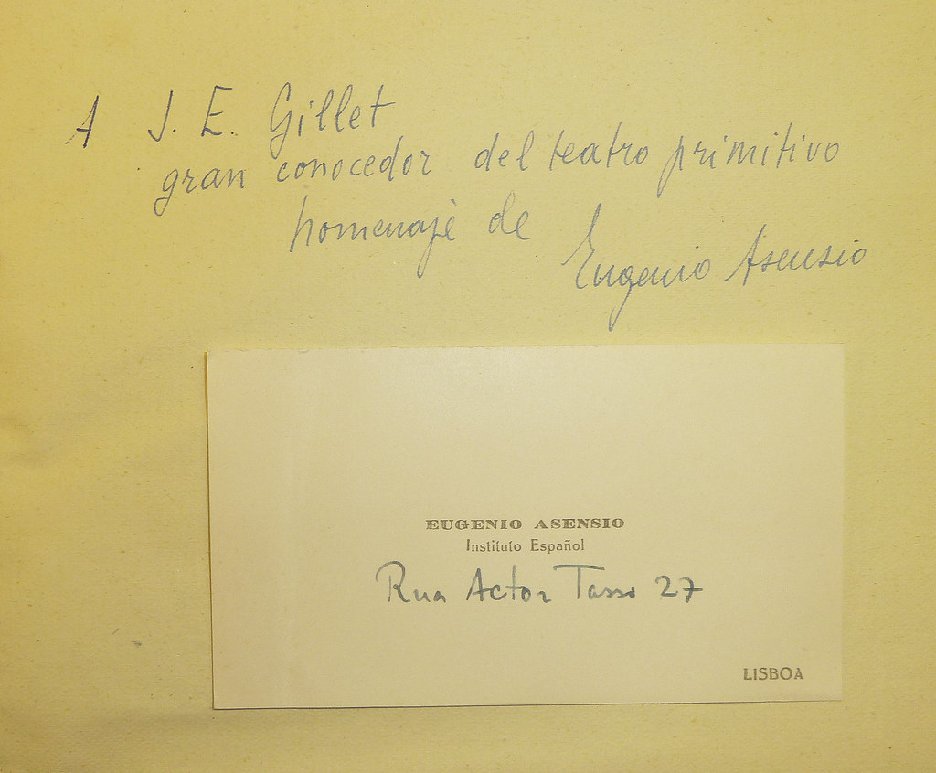 Inscription from Eugenio Asensio (1902-1996) to Joseph E. … - Flickr