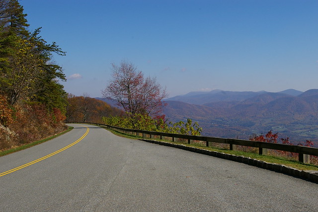 Blue Ridge Parkway on a Clear Sunday