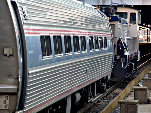 Amtrak switcher picks up a lone car (2) | by t55z