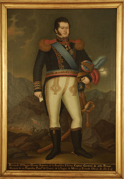 Capitán General Bernardo O'Higgins, obra de José Gil de Castro, Museo Histórico Nacional