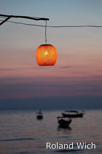 light beach lamp lights evening twilight cambodia kambodscha sihanoukville dusk lantern serendipity