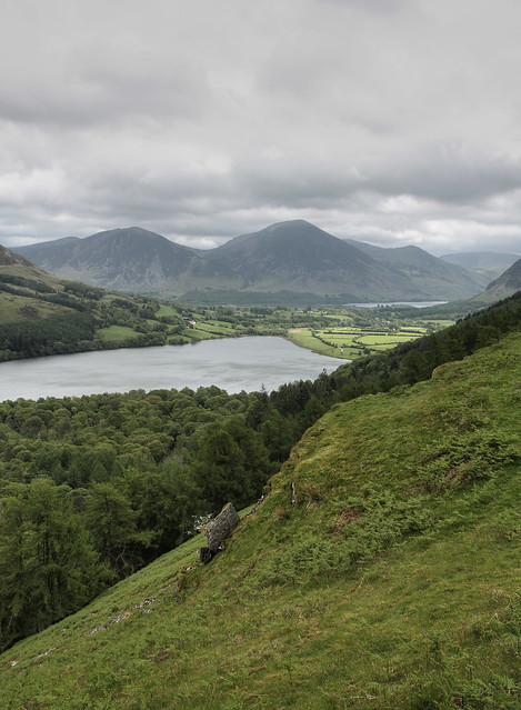 Loweswater from Burnbank Fell, Lake District National Park, Cumbria, UK