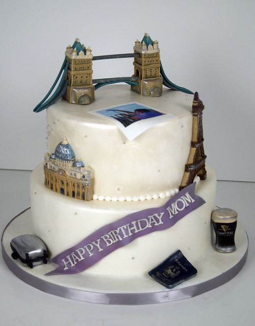 BC4069 - world travel birthday cake toronto