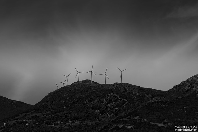 Wind energy turbines landscape