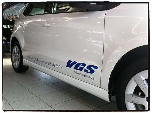 Subtiele #belettering VGS schoonmaakdiensten