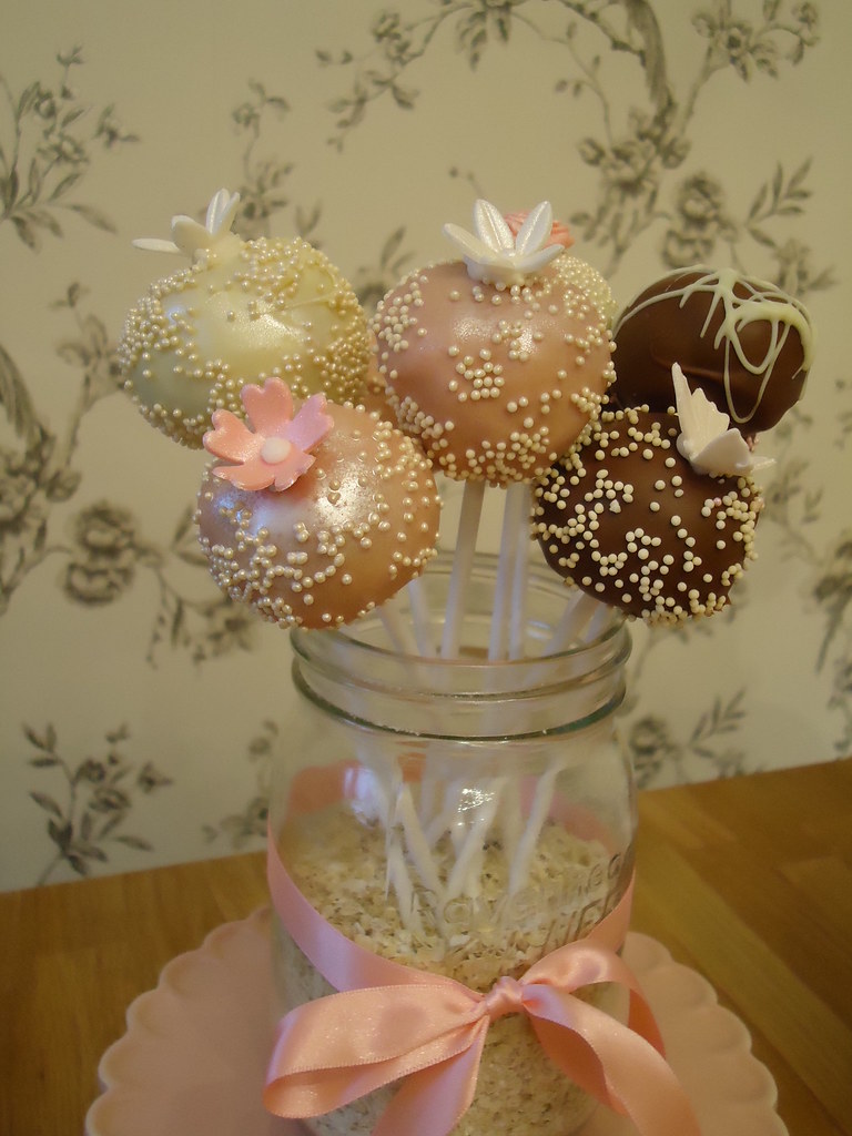 Cake pops Here are some wedding samples I made yesterday