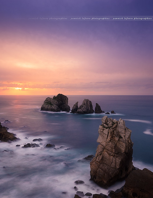 Sunset to Los Urros, Liencres ( Cantabria - Spain )