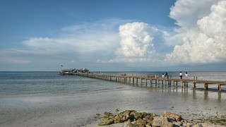 Anna Maria City Pier before the storm