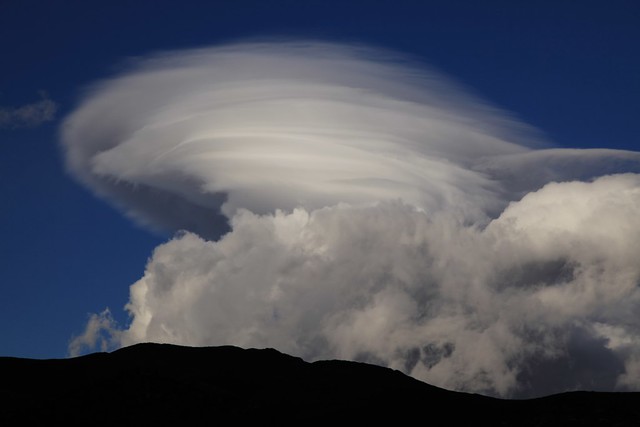 Spectacular Cloud Formation Kluchevskoy Nature Reserve Tolbachik Volcanic Massif,