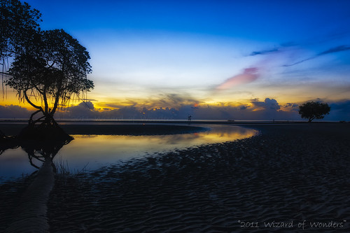 travel trees sunset beach nature clouds sunrise island landscapes sand philippines bluesky mangrove tropical ripples tropics puertoprincesa palawan