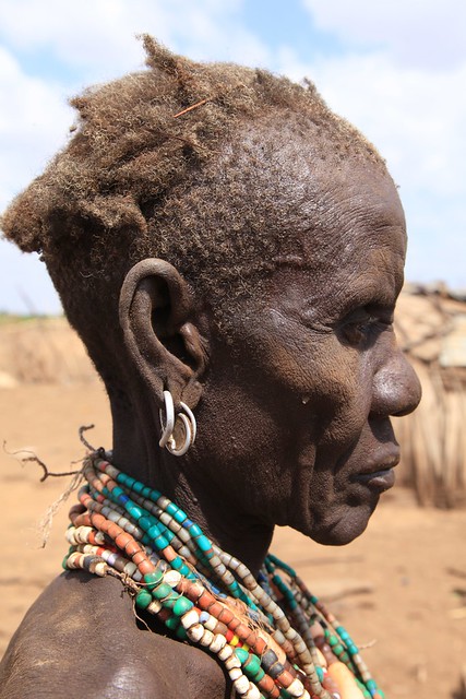Dassanech Daasanach Tribe Woman Lower Omo River Valley. South West Ethiopia.