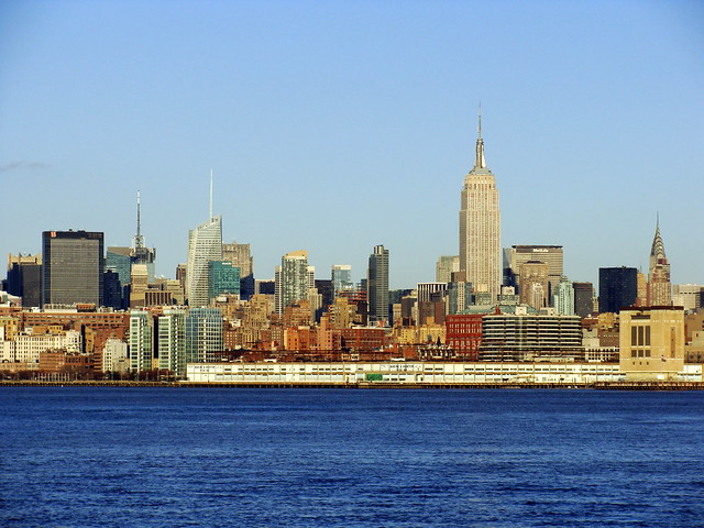 Midtown Manhattan and the Empire State Building - From Jersey City