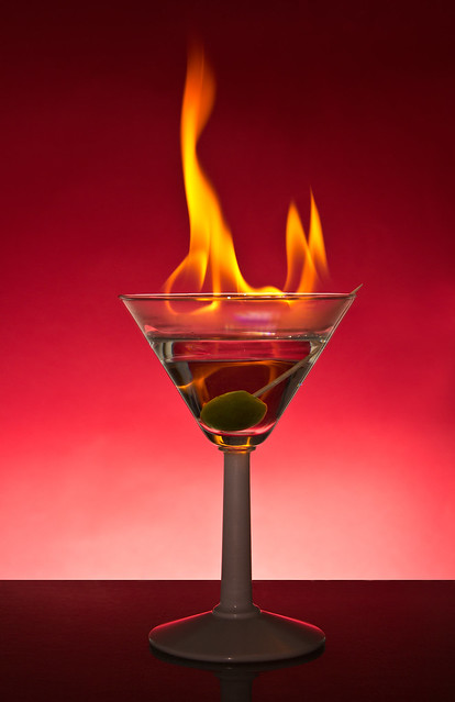 Martini flambé
