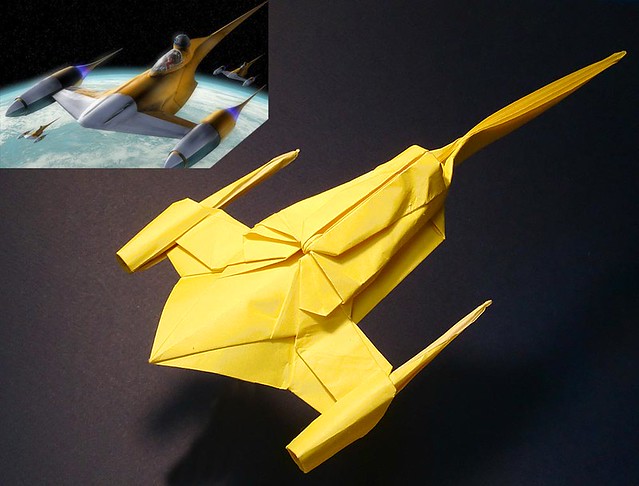 Naboo Starfighter origami