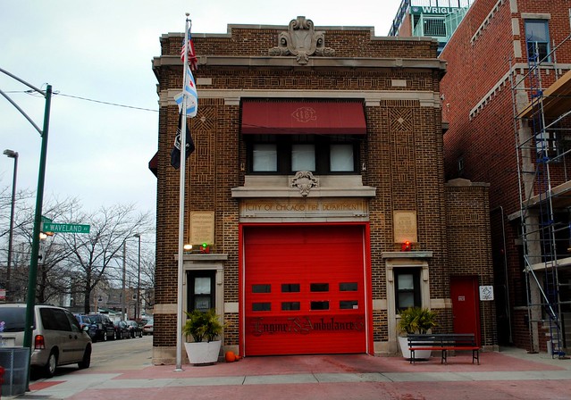 Chicago Fire Department Engine 78: Wrigley Field firehouse.