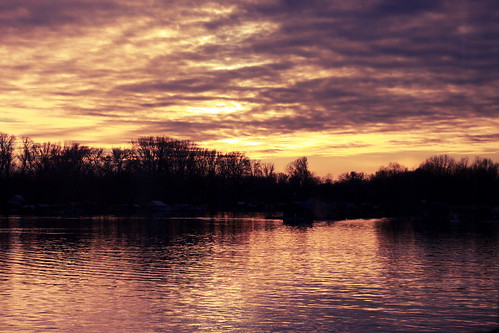 sunset river belgrade