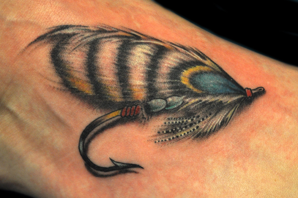 fly fishing tattoo  Fly fishing tattoo Trout tattoo Flying tattoo