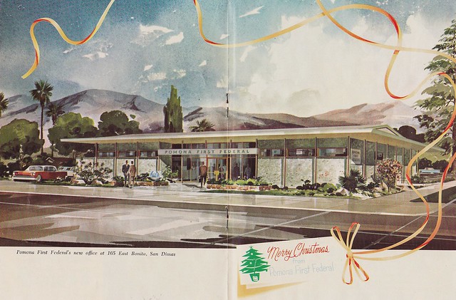Pomona First Federal Bank - illustration - 1963