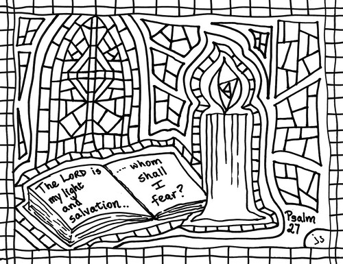 Psalm 27 coloring page