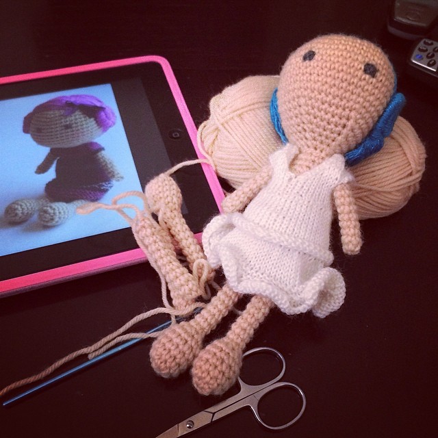 I find peace in making. #crochet #amigurumi